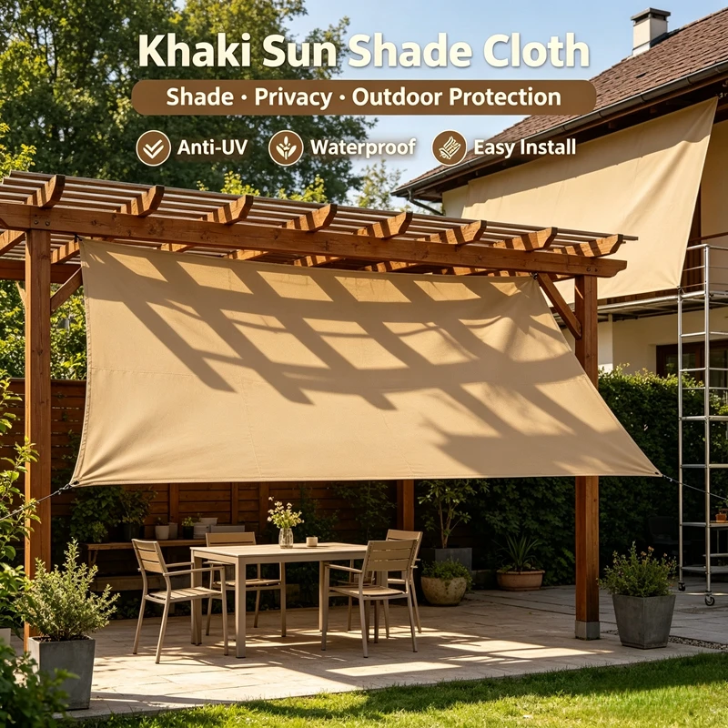 Khaki Knife Scraper Cloth With Thickened Waterproof Coating For Winter Temperature Locking And Warmth Retention