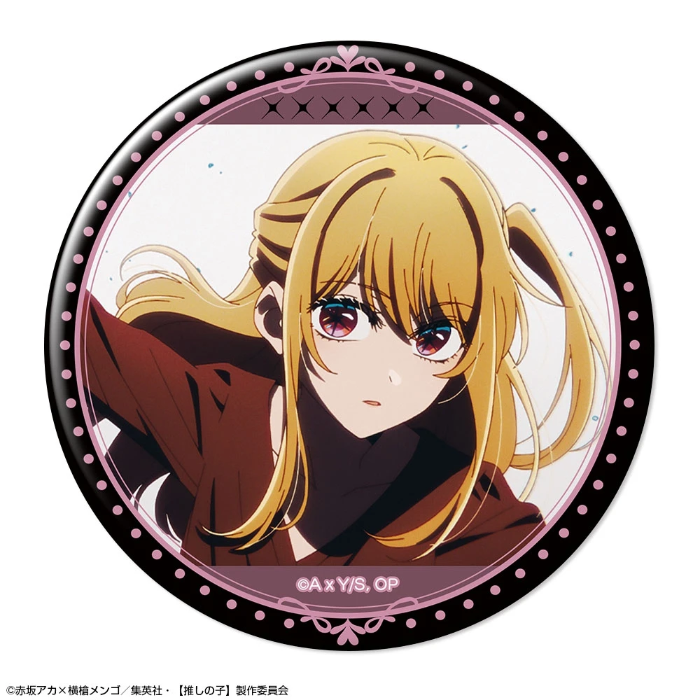58mm Anime OSHI NO KO Ichigo Saitou Arima Kana Shiranui Frill Cosplay COSTUME Badge Pin SPTE Tinplate Brooch Prop Xmas Gift