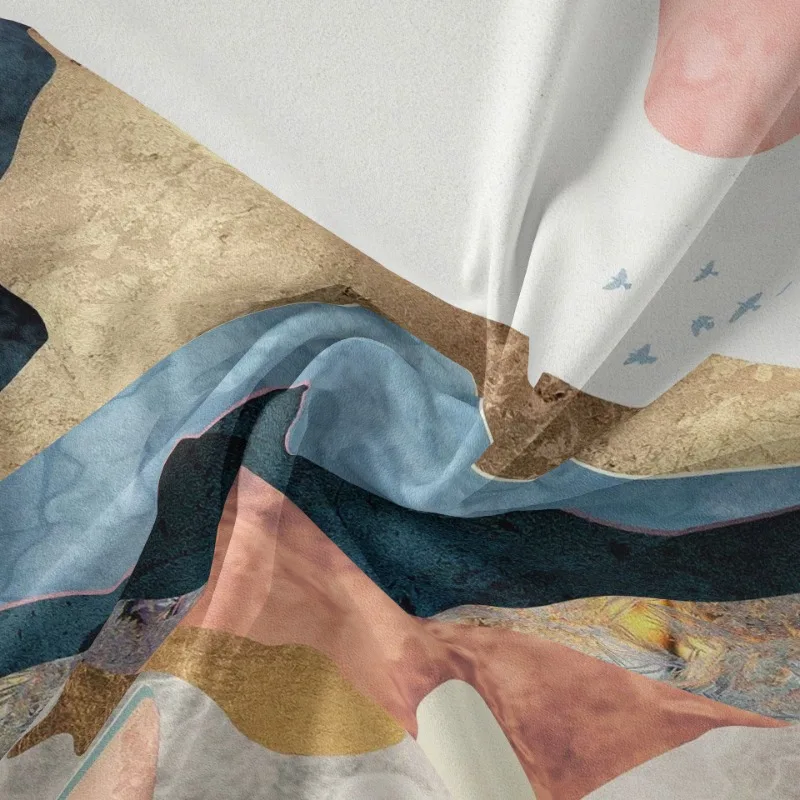 Mountain tapestry room decoration wall cloth ins wind hanging cloth background wall hanging cloth bohemian tapestry 1pc