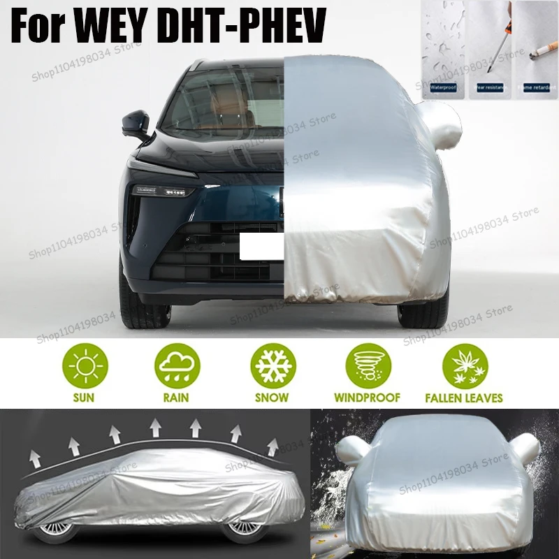 

For WEY DHT-PHEV Auto parts Anti snow Anti dust Sunscreen Anti-uv Anti peeling paint And Anti Rainwater 210t car cover