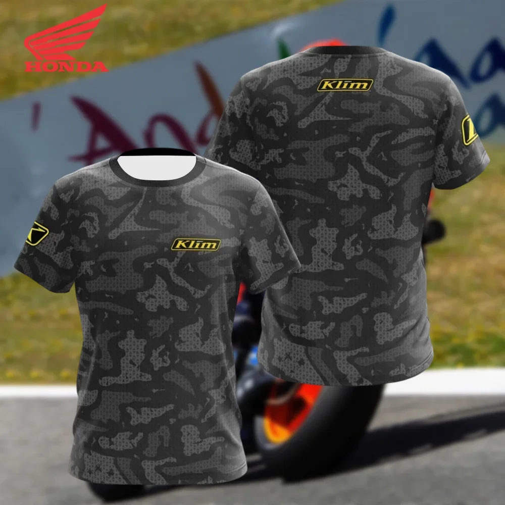 

Summer Men's Honda T-Shirt Short Sleeve Minimalist Quick-Dry Jersey Sports Motorcycle Racing Car Brand​