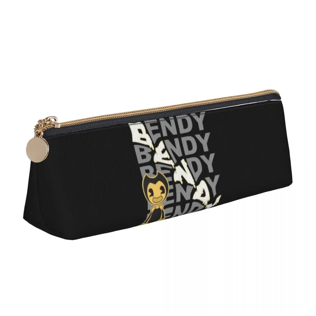 

Grey B-Bendyyys Pencil Case Funny Batim Aesthetic School Cases Zipper Boy Girl Retro Big Pouch Stationery