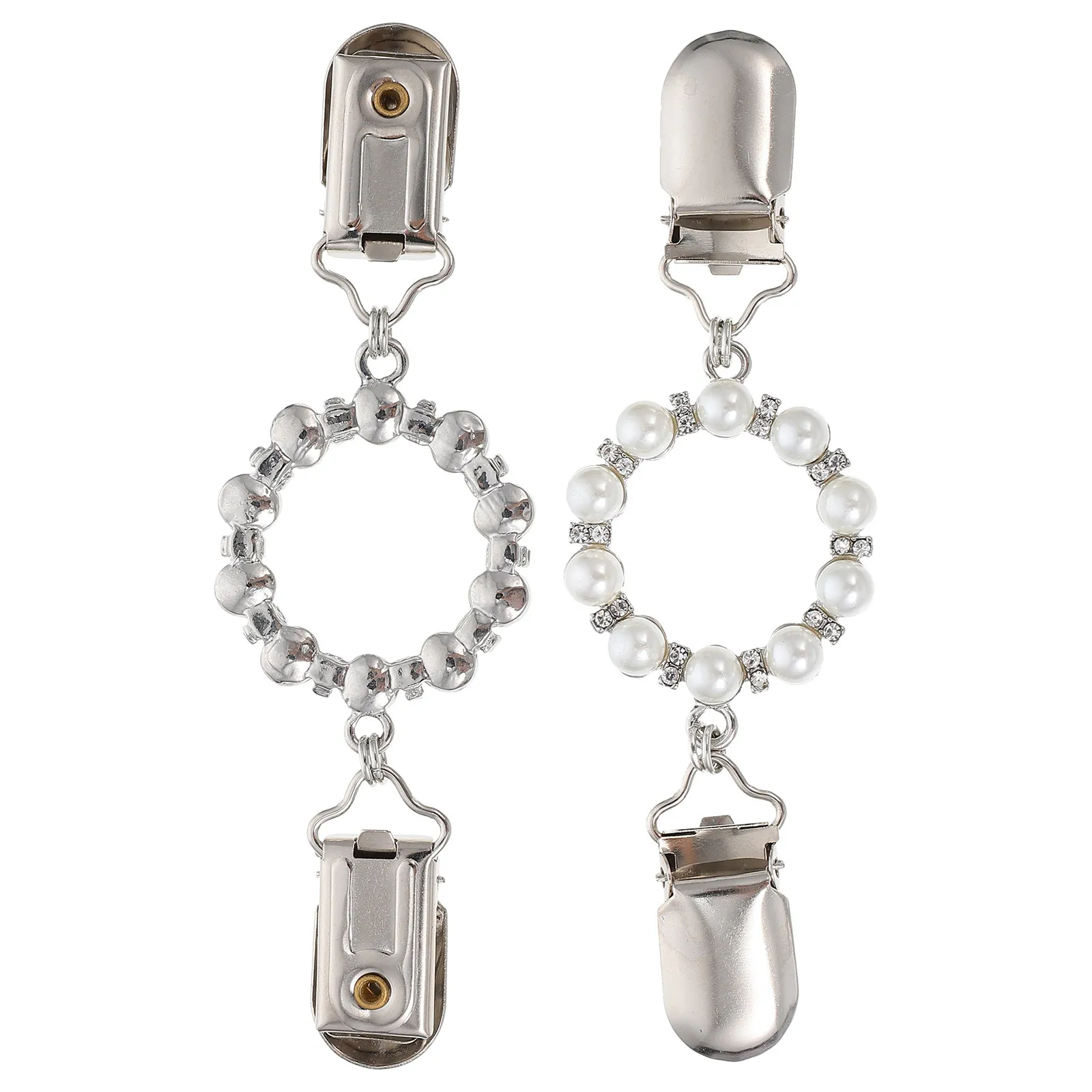 

2Pcs Fashion Scarf Buckles Chic Metal Silk Scarf Buckle Delicate Dressing Buckle Sweater Shawl Cardigan Collar Clip Clothes