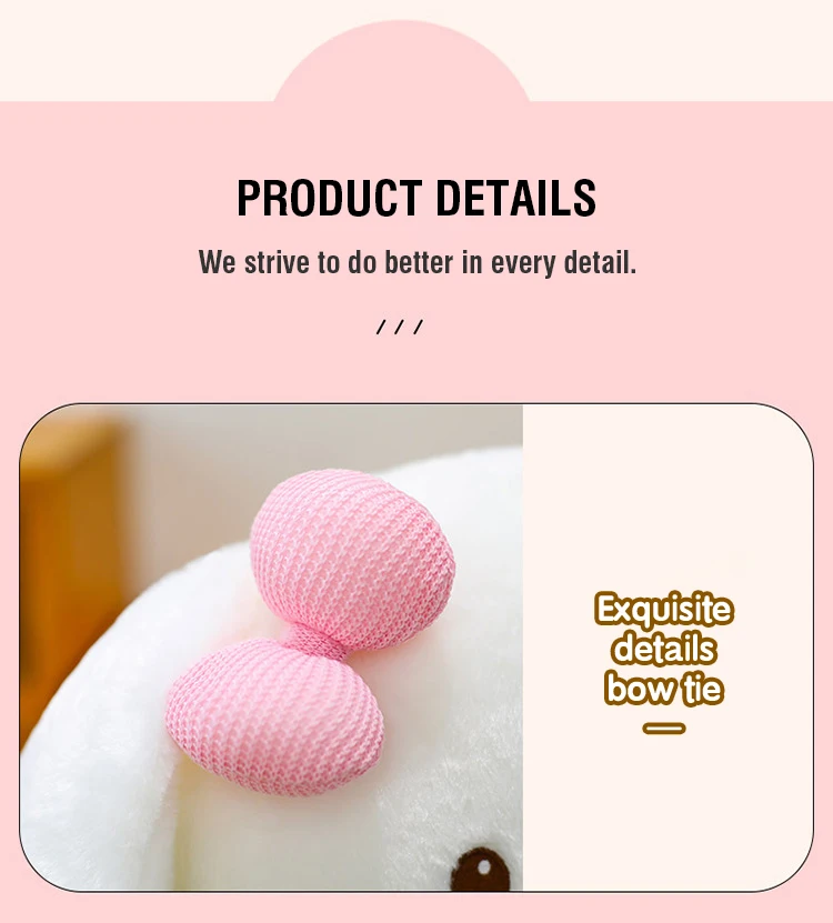 

Cute Bunny Stuffed Toys Rabbit Dolls 30/40Cm Plushed animal Toys Fluffy Cushion Home Decoration Children Adult Gift