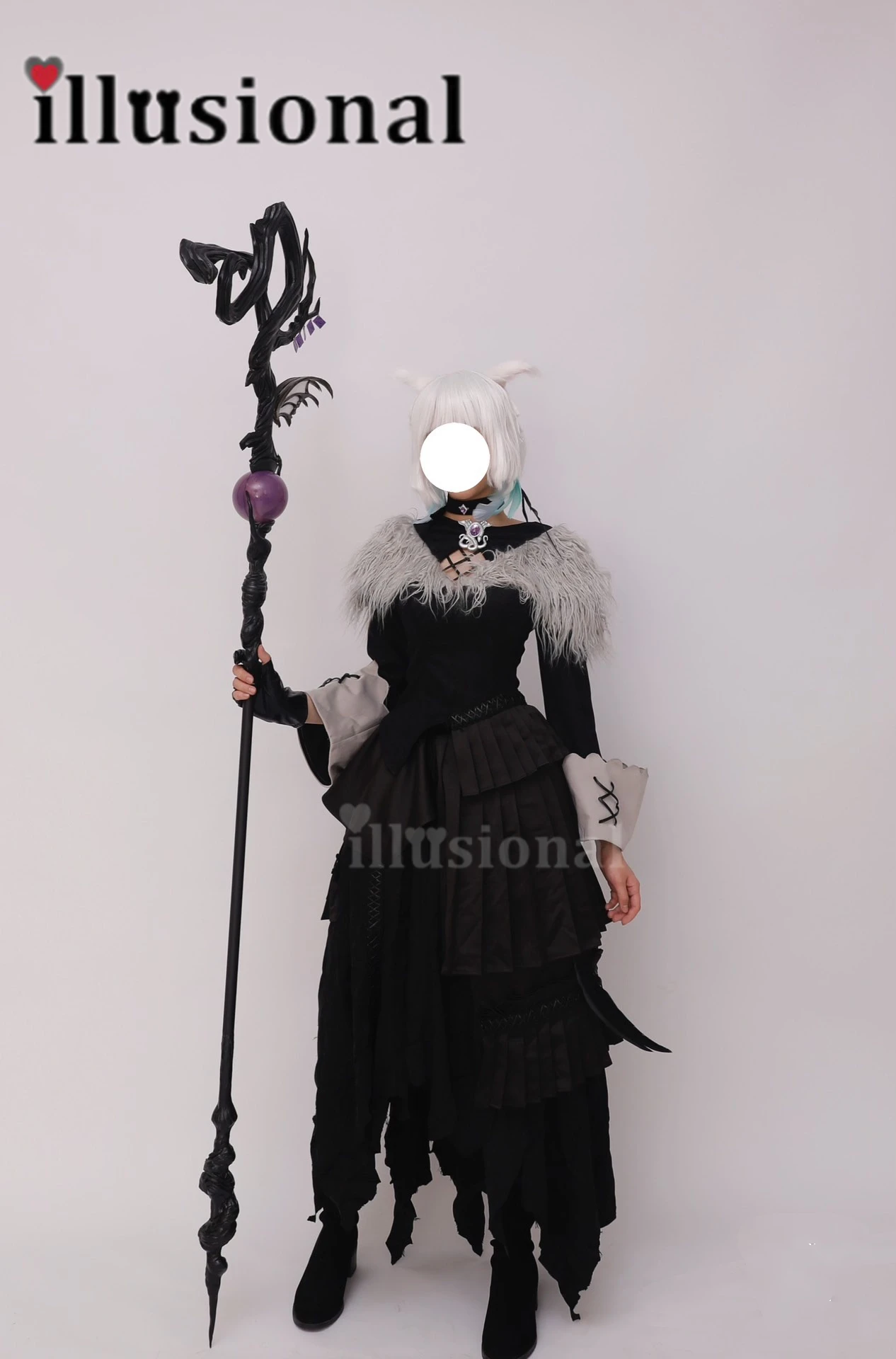 

illusional FF14 Y'shtola cosplay costume for women halloween game dress female customized