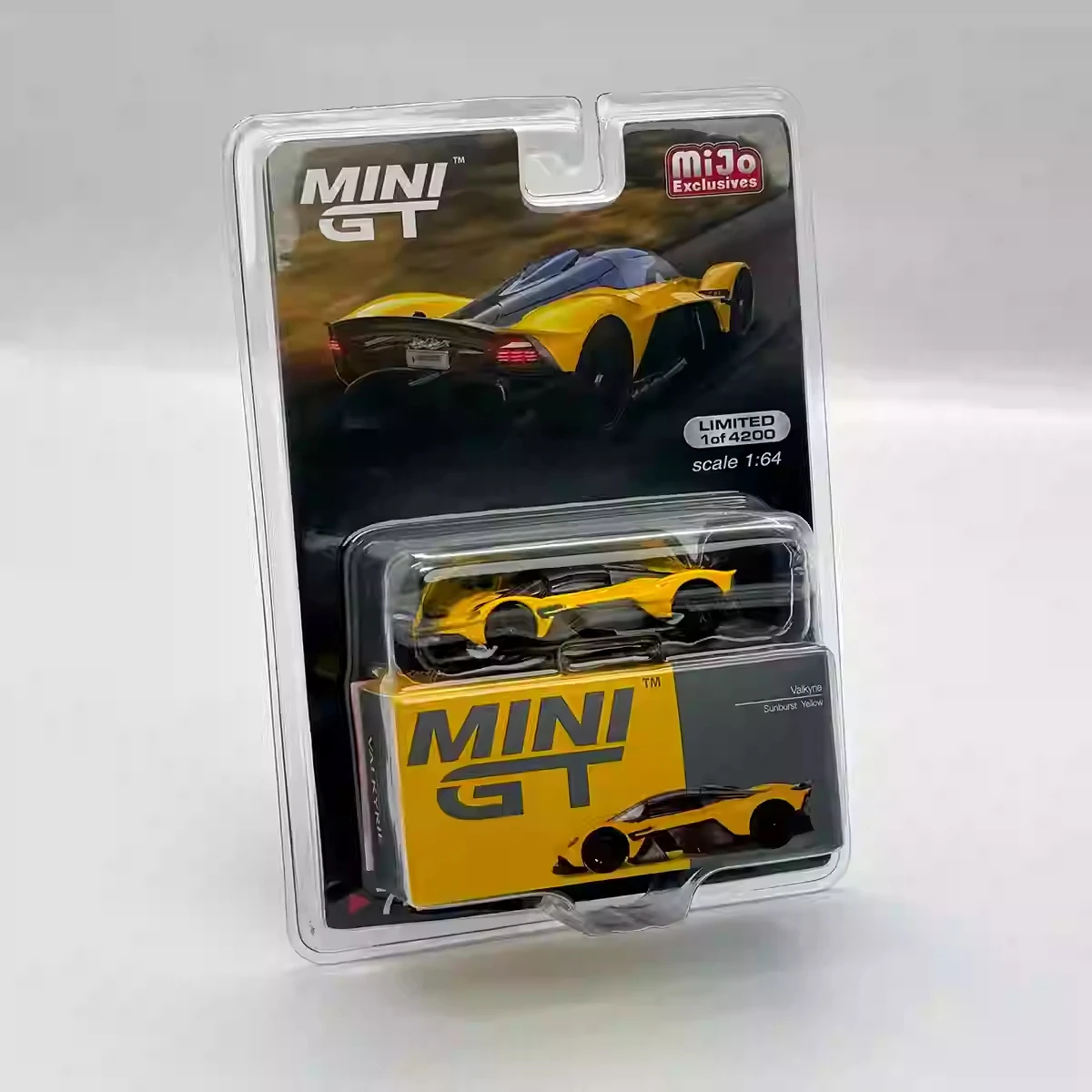 TSM MINIGT 1/64 Valkyrie Sunburst  Yellow minigt744 MJ Die-cast Alloy Car Model Collection Toy Gift