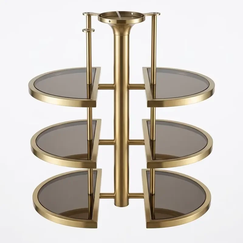 Stainless Steel Ceiling Mounted Wine Rack Triple Glass Rack with LED Lights and Glass Rack for Home Bar Kitchen Decor Modern