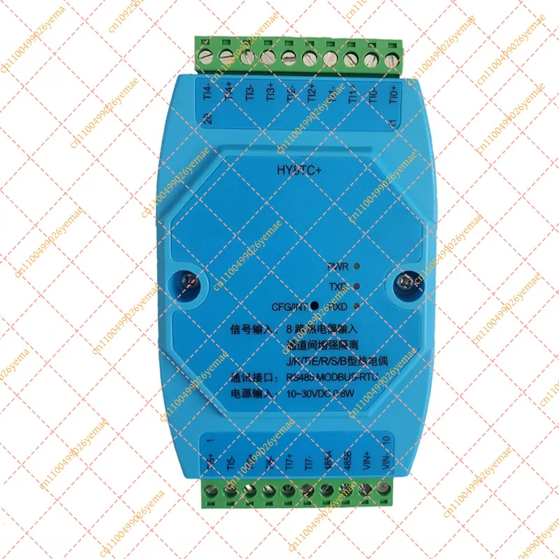 For 8-Ch J/K/T/E/R/S/B Thermocouple Module - 24-Bit RS485 MODBUS Temperature DAQ (Perfect ADAM-4018 Replacement)