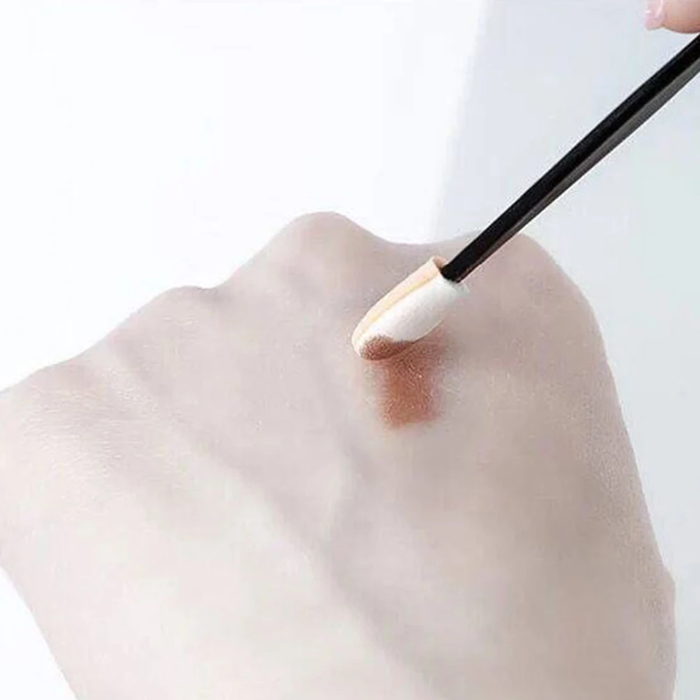 10 Uds. De brochas portátiles para sombra de ojos en polvo, aplicador de sombra de ojos profesional de doble punta, esponja para maquillaje de ojos, herramienta cosmética