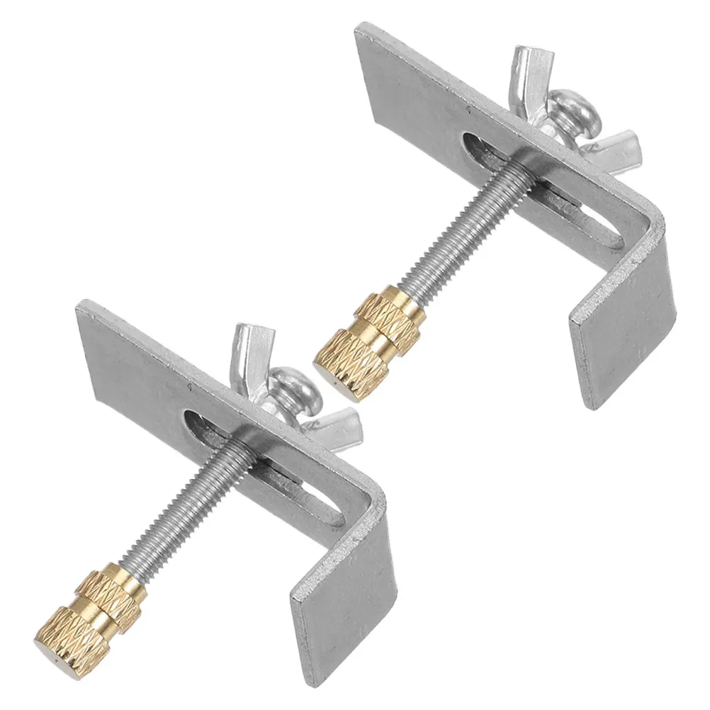 

2 Sets Metal Undermount Sink Brackets For Kitchen Bathroom Stone Sink Support Clips Copper Iron Fasteners Washbasin Installation