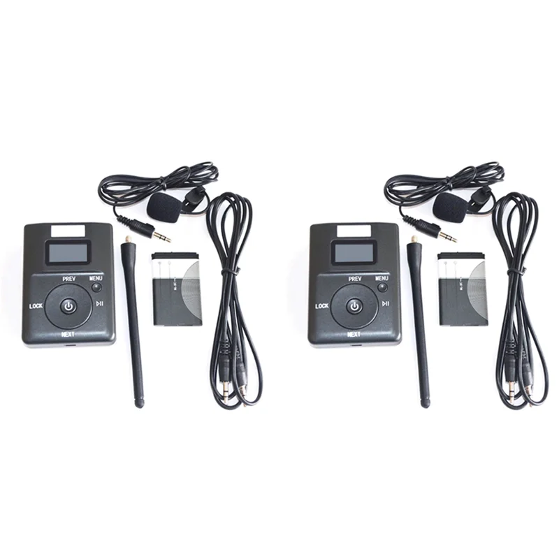 PHILE-2X Mini Przenośny Stereo Cyfrowy Nadajnik FM Radiostacja FM z Mikrofonem Obsługa Kart TF Aux