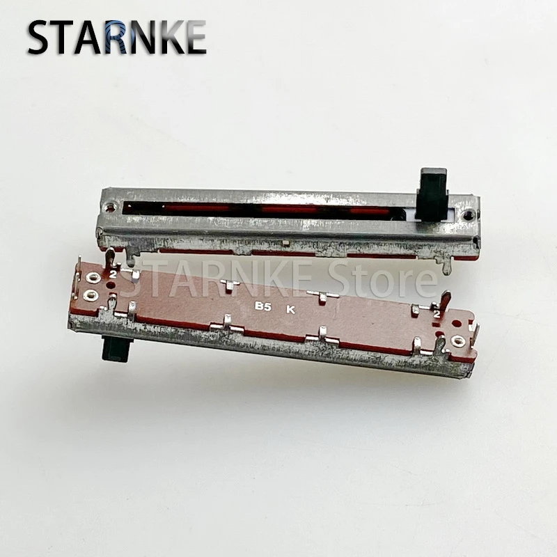 3PCS 60mm 3-Pin single-joint Straight Slide Potentiometer B5K Mixer Lighting And Audio Volume Control