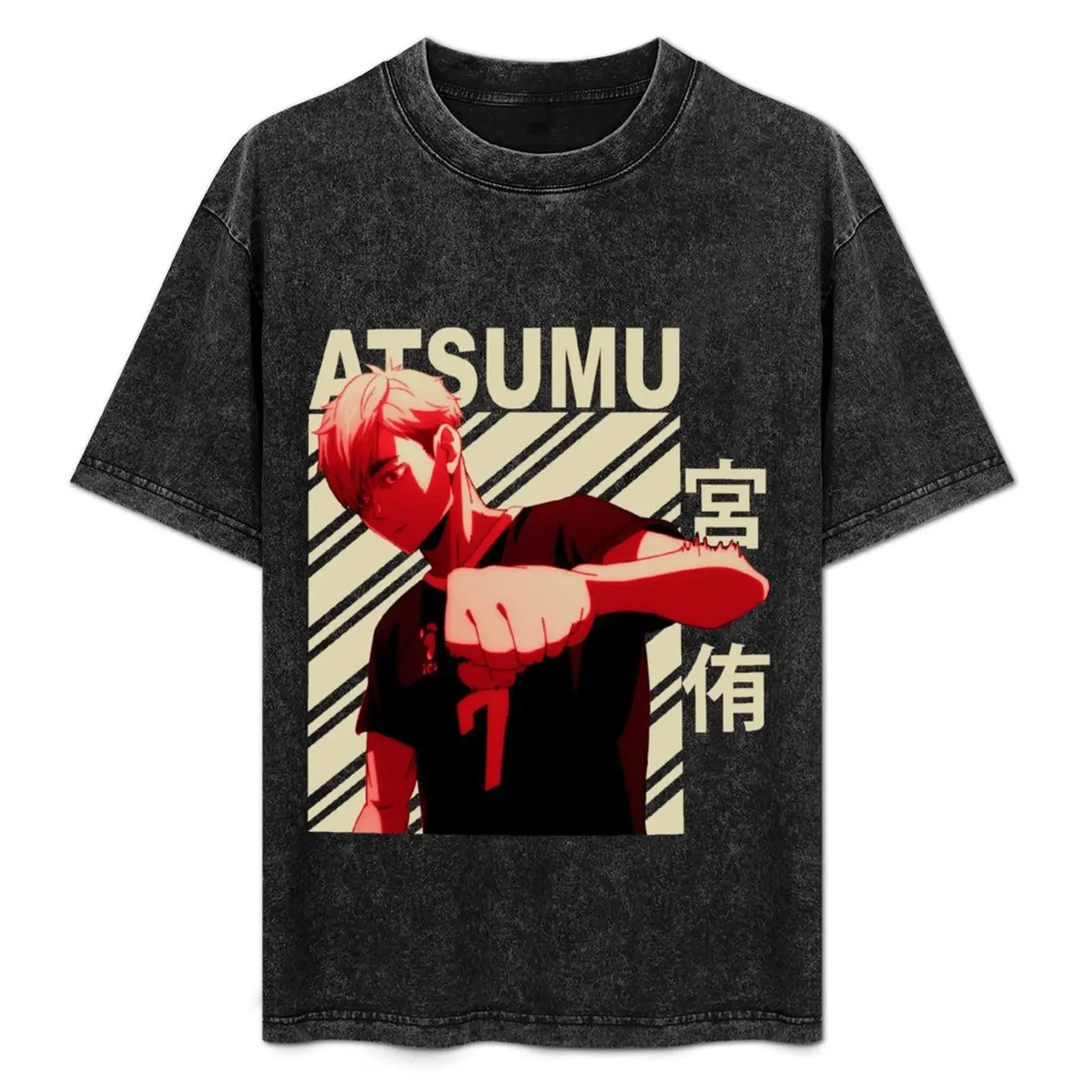 

Atsumu Miya - Vintage Art T-Shirt hippie clothes Funny t-shirts basketball graphic tees tees Men's t shirts