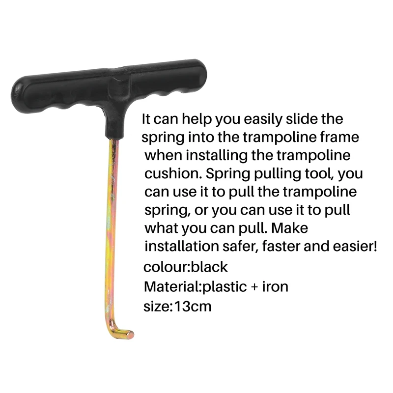 Trampoline Spring Pull Tool T-Hook Spring Puller Tool To Pull A Trampoline Spring