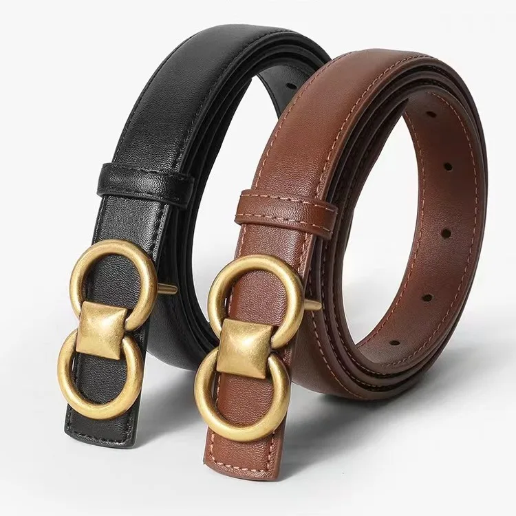حزام جلد طبيعي للنساء ، حزام مشبك معدني ، 3 ألوان ، عالية الجودة ، الفاخرة ، مصمم ، الإناث الموضة ، سيدة ، الاتجاه الجديد