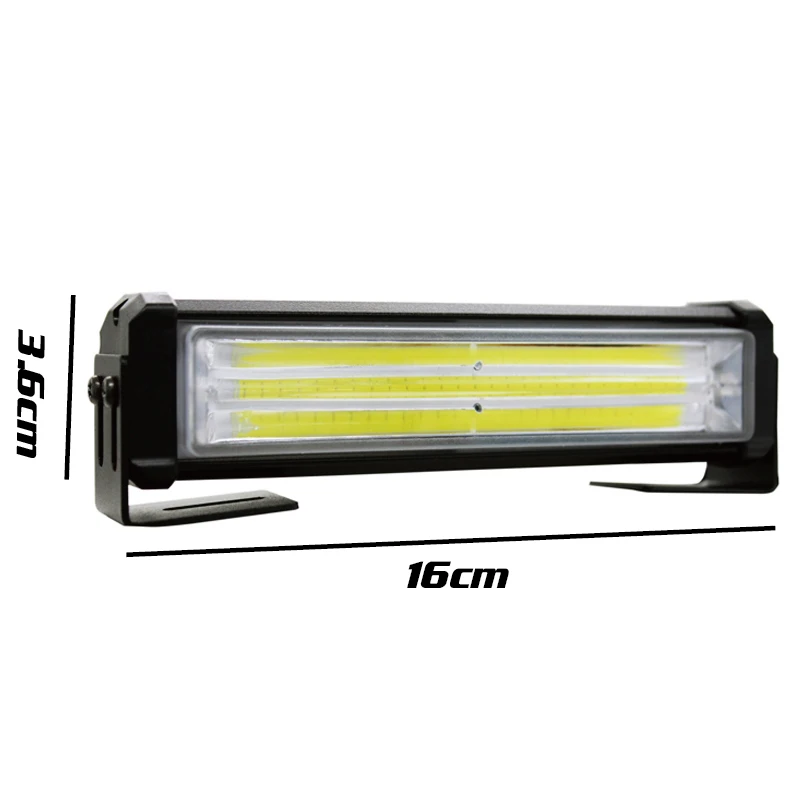 SUNKIA 2Pcs/Set Car COB Warning Light with switch Car Styling Emergency Strobe Light Bar 32W High Bright Auto Flash Light