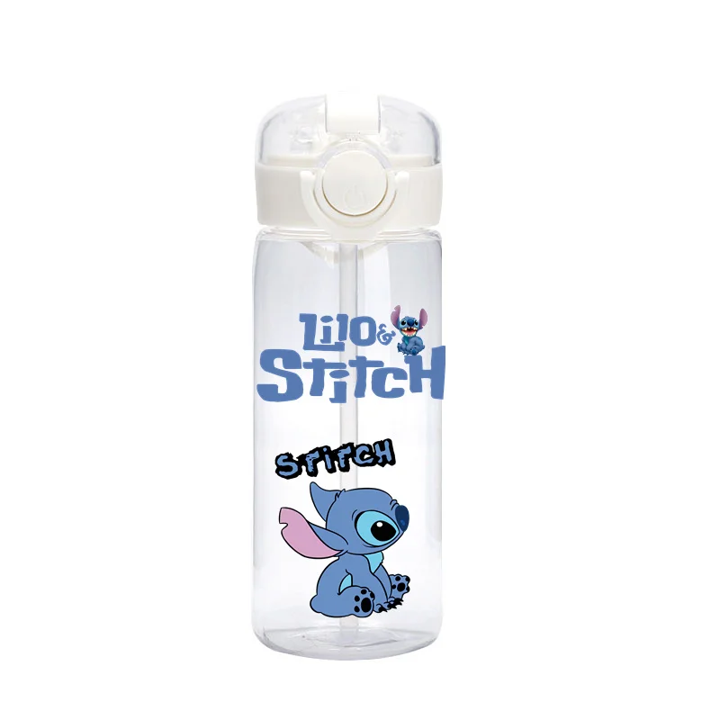 Cartoon Disney Lilo Stitch Stro Cup Waterfles Drinkbeker Kawaii Stitch Draagbare Outdoor Sport Water Cup Kinderen Geschenken