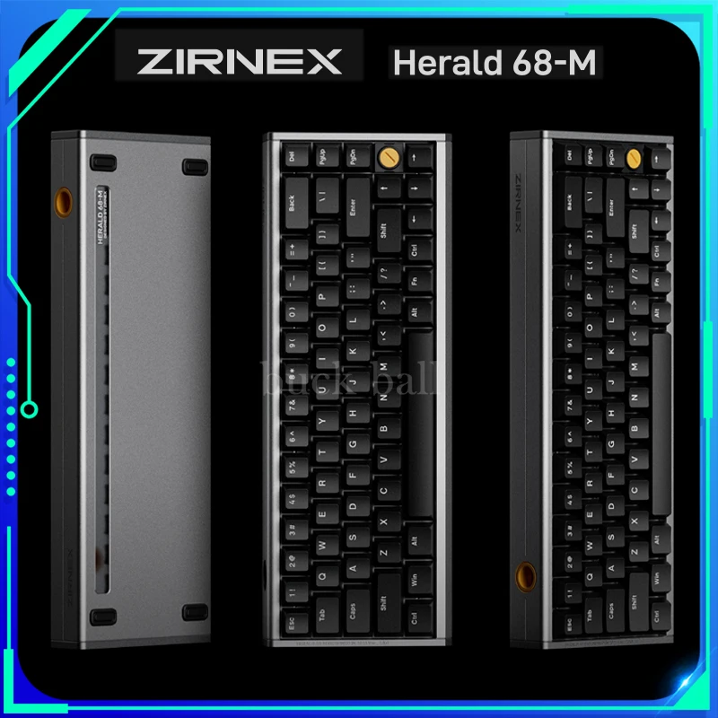 

ZIRNEX Herald68-M Magnetic Switch Mechanical Keyboard Wired Gaming Keyboard Aluminium Alloy 8K HZ Keyboard RGB Pc Accessories