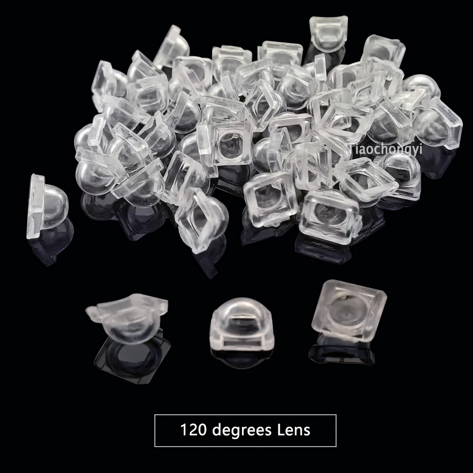 100PCS 5050 LED Lens 30 60 90 120 140 180 Degree Convex Optical Lens For 5050 SMD WS2812  WS2811 SK6812  RGB LED stirp light