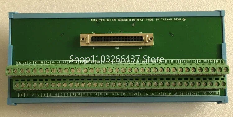 Advantech ADAM-3968 Terminal Block ADAM-3968-AE DIN Rail 68 Pin SCSI Authentic