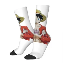 MONKEY D rufy ONE PIECE BEST ANIME Socks Harajuku calze Super morbide calze lunghe per tutte le stagioni accessori per il compleanno Unisex