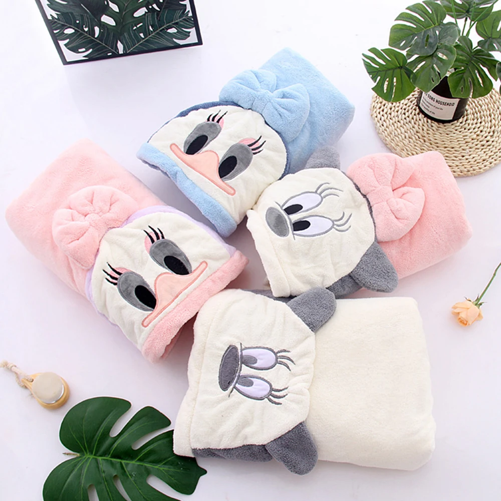 Baby Bathrobe Flannel Cloak Cartoon Boy Girl Ultra-Soft Hooded Spa Robe Bath Towel Baby Shower Gift