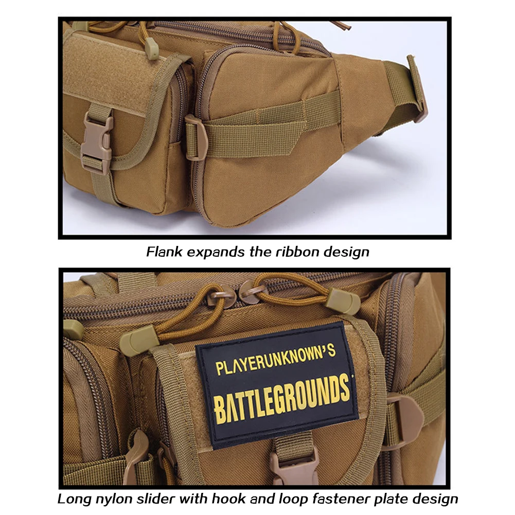 Waist Bag,Men's Fanny Pack,Outdoor Sports Waist Pouch,Multipurpose Belt Bags For Camping Hiking Traveling Running Fishing