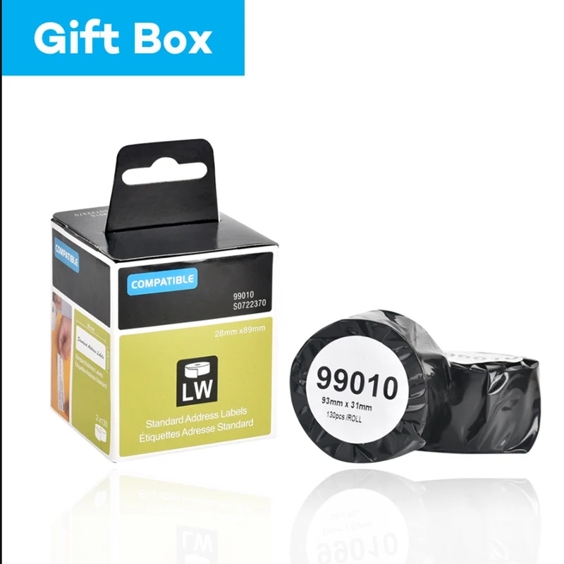 Compatible Dymo 99014 99010 99012 11352 11355 Adhesive LW White Thermal Paper for Dymo LabelWriter Printer