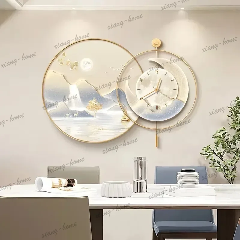 LJY Quiet Unique Design Wall Clocks Luxury Large Silent Living Room Wall Clock Luxury Modern Orologio Da Parete Home Decoration