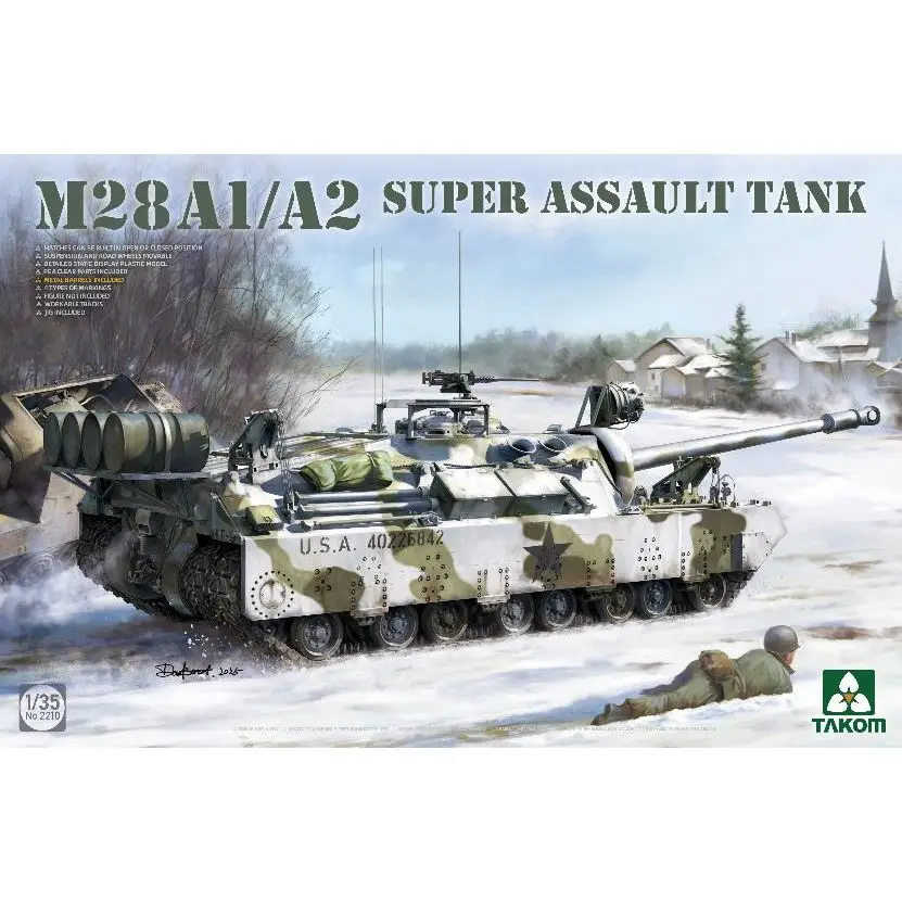 

TAKOM 2210 1/35 M28A1/A2 Super Assault Tank - Scale Model Kit
