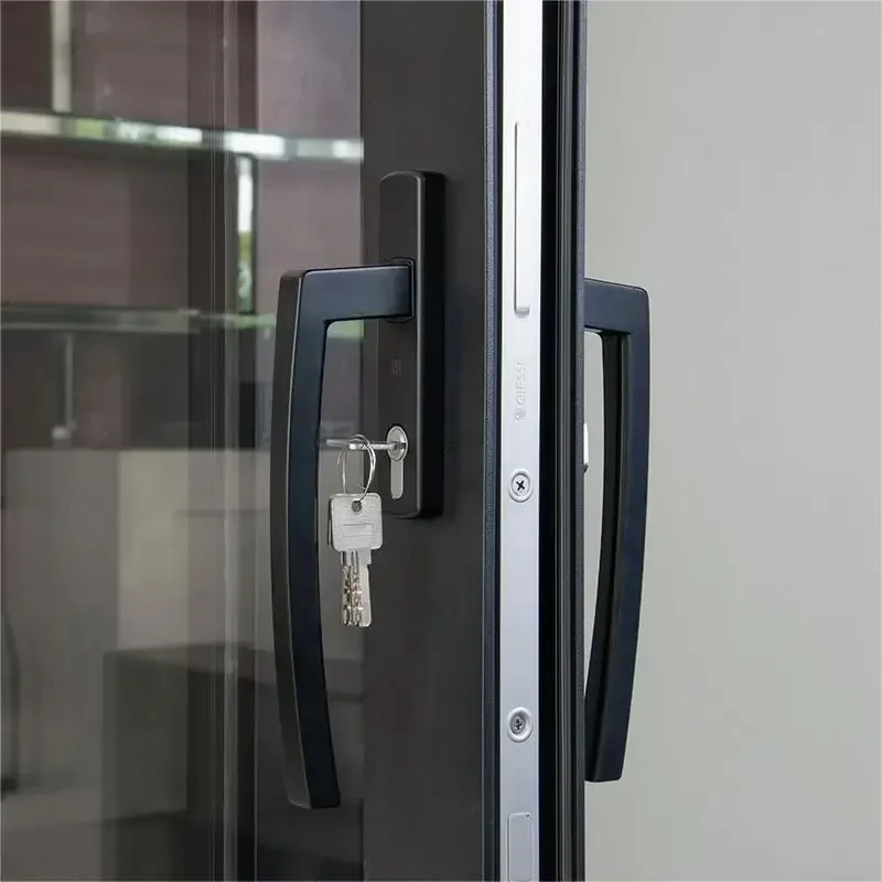 Sixinalu Sliding Door Thermal Break Aluminum Profile Alloy Double-glazed Garden Custom Entry Interior Door Home Decor Deposit