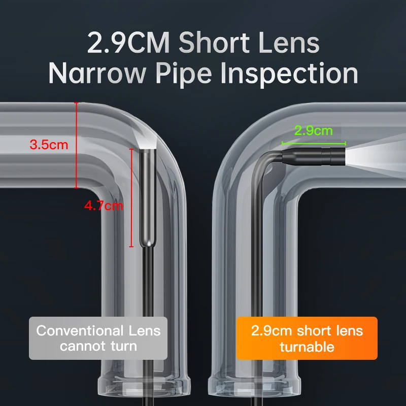 Single & Dual Industriële Endoscoop Camera 4.3 ''8Mm Pijp Riool Inspectie Camera Handheld Borescope 1080P Ip67 Waterdicht Voor Auto