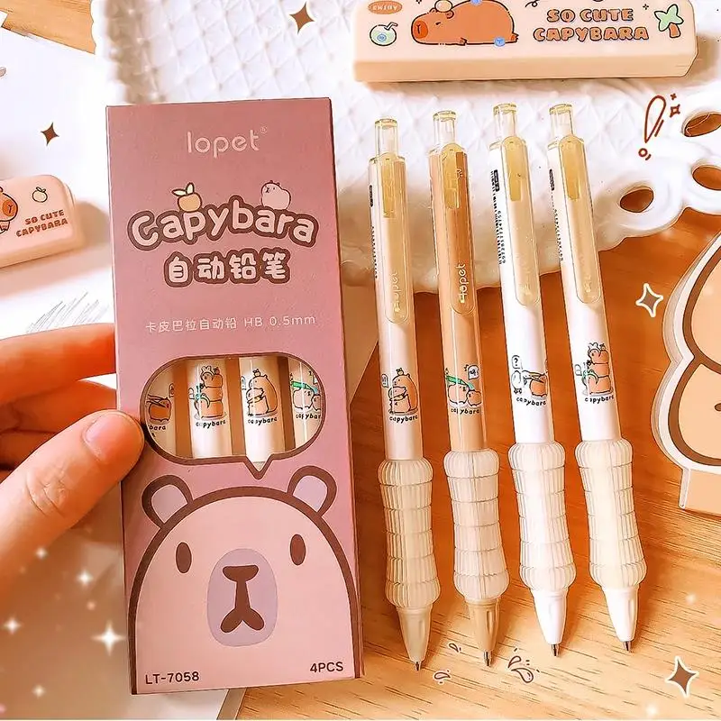 

Cute Capibara Mechanical Pencil Pencil for writing and drawing for children school useful capybara drawing automatic pencil