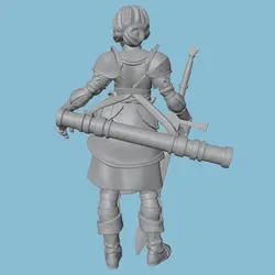 Miniatura guerrero ranger en resina sin pintar para juegos de rol