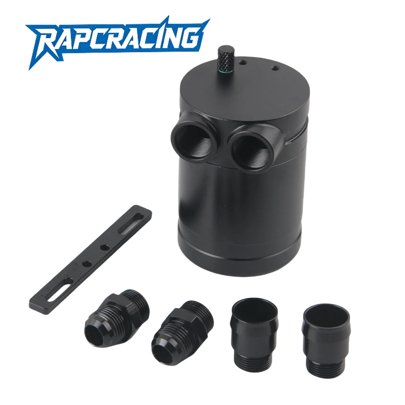 

AN10 Universal Aluminium Racing Oil Catch Tank Can round Reservoir Turbo Catch Can