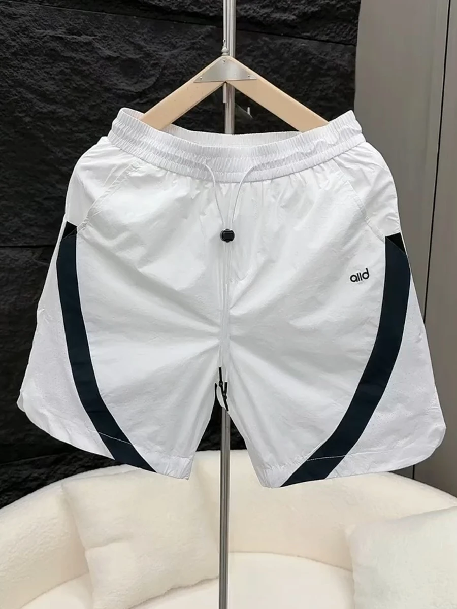 

Летние мужские модные шорты 2026 года: трендовые, с цветовыми блоками, повседневные, быстросохнущие, свободного кроя, средней посадки, выше колена