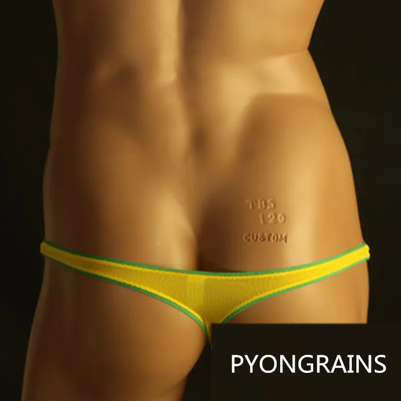 new Men\'s Underwear Gay Thong Sex Men\'s Underwear Sexy T Pants Breathable Thin Silky Stretch Thong jockstrap men