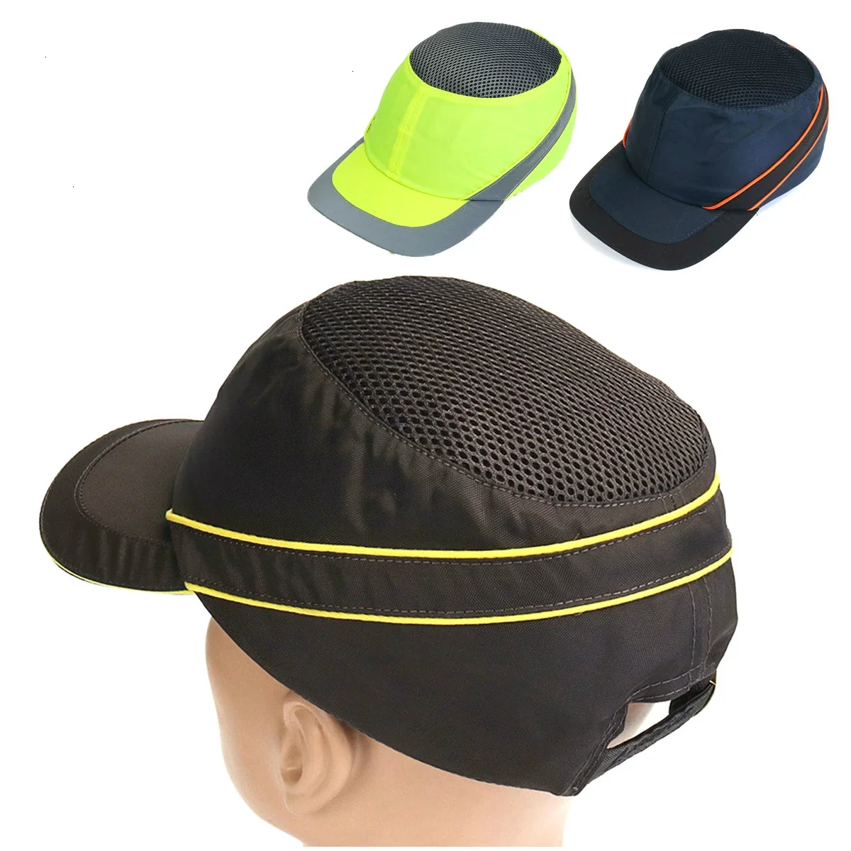 Fashion Sunscreen Cap Work Safety Helmet Breathable Anti-impact Light Weight Construction Helmet Self Defense Weapons