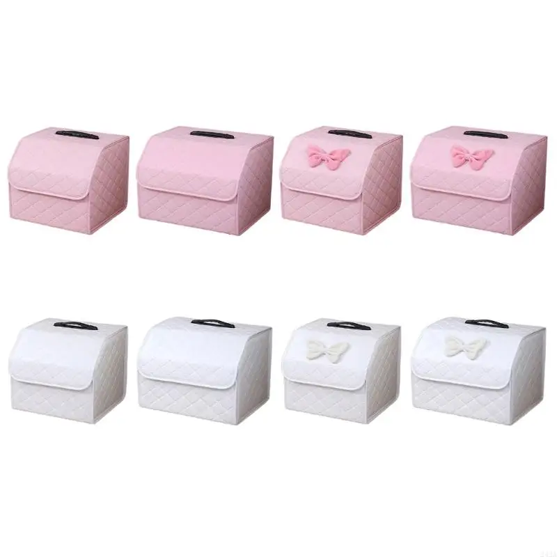 

242a Portable Trunk Organces Organcers Car Trunk Storage Bin Bin Кожаная коробка улучшает автомобильный интерьер