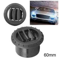 60mm Warm Air Vent Outlet Air Diesel Parking Heater Air Conditioner Duct Hose Pipe Air Vent Outlet Rotatable Black For Car Truck