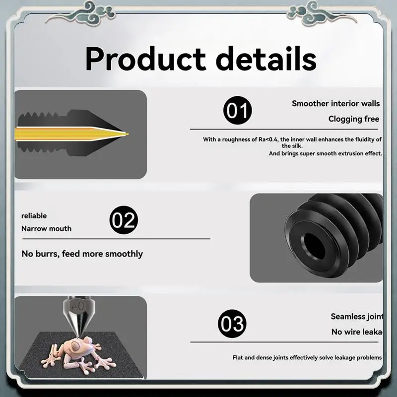 

Premium Hotend Kit Forir3 V2 Hardened Steel Nozzle Thermistor Ntc100k Heating Tube Throat Heater Block 3D Printer Parts 0.8Mm