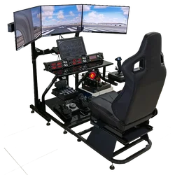 Simulated Flight Cockpit, Pig Rod, Orion, Honeycomb Yoke Throttle Bracket, Power Seat, Dashboard Ddi