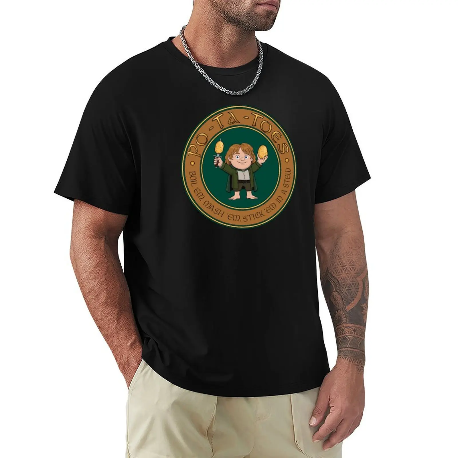 

PO-TA-TOES! T-Shirt Casual Trendy Short Sleeve T-Shirt