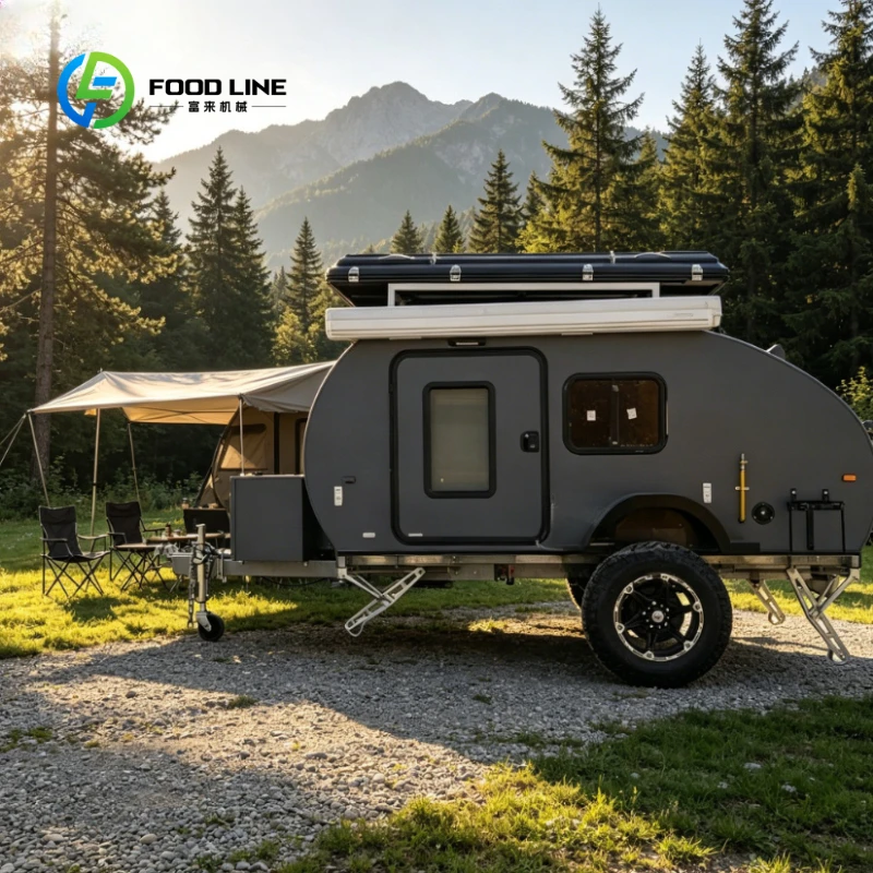 Adventure Outdoor Equipment - 맞춤형 짙은 회색 오프로드 티어드롭 여행용