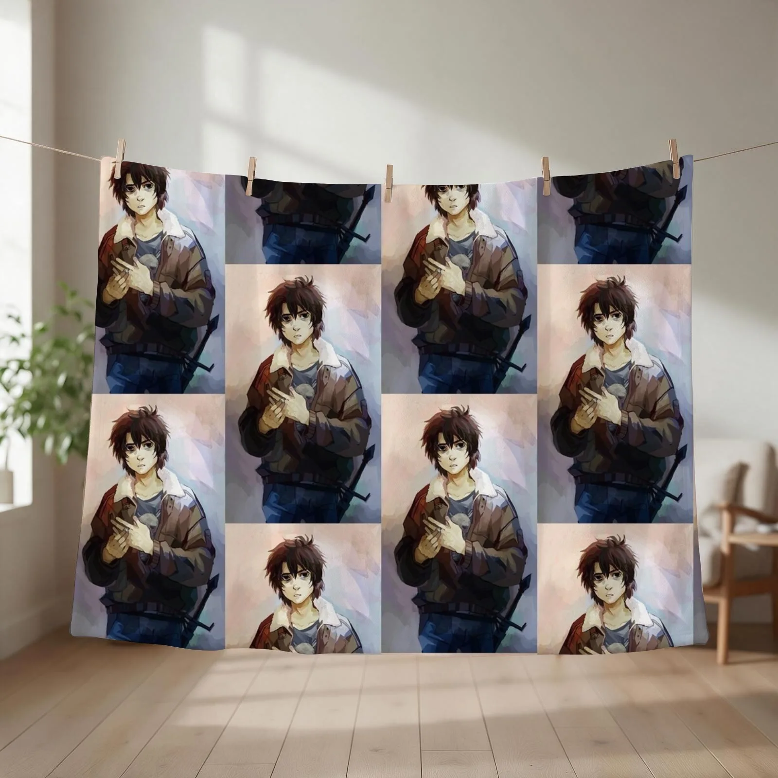 Nico Di Angelo Throw Blanket couch cozy soft plush fuzzy picnic outdoor blanket