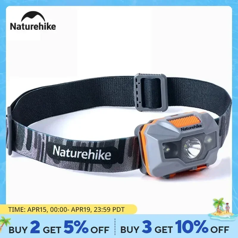 

Naturehike LED Headlamp Super Bright Camping Lights Ultralight Mini Head Torch USB Chargeable Fishing Headlight Tent Flashlight