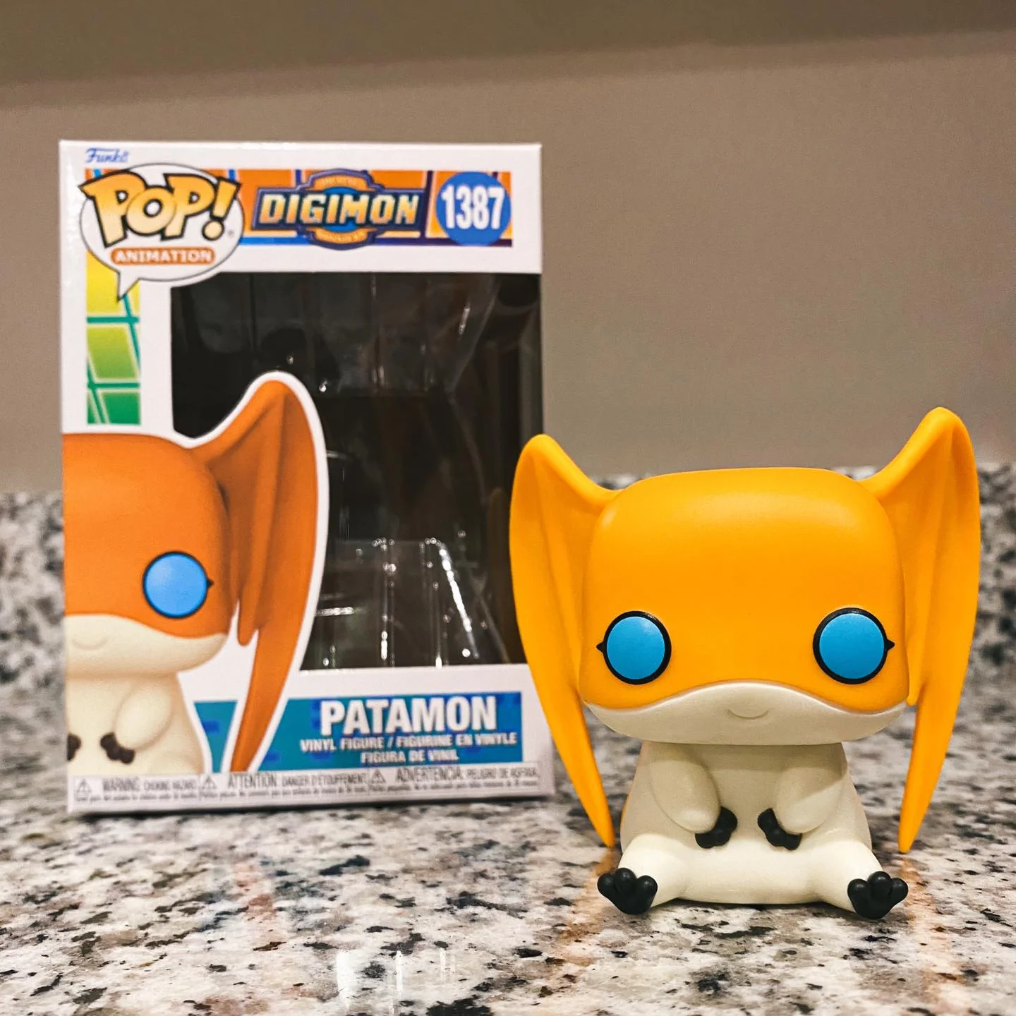 

Anime Digimon Patamon Figure #1387 Funko POP! Official Licensed Collection Decoration Limited Edition Figures Fans Toy Gift