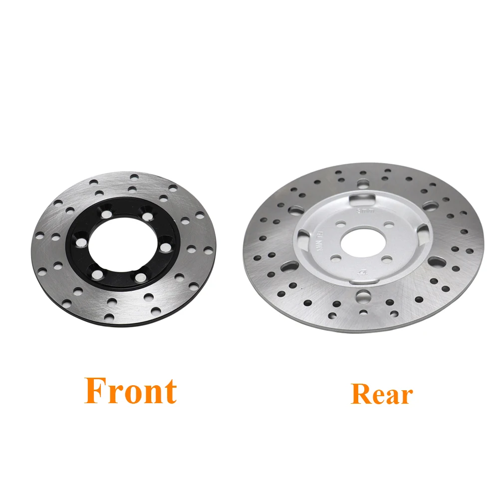 130mm Front 190mm Rear Brake Disc Rotor Set Motorcycle Accessories For 50-250cc ATV Dirt Bike Pit Bike Scooter