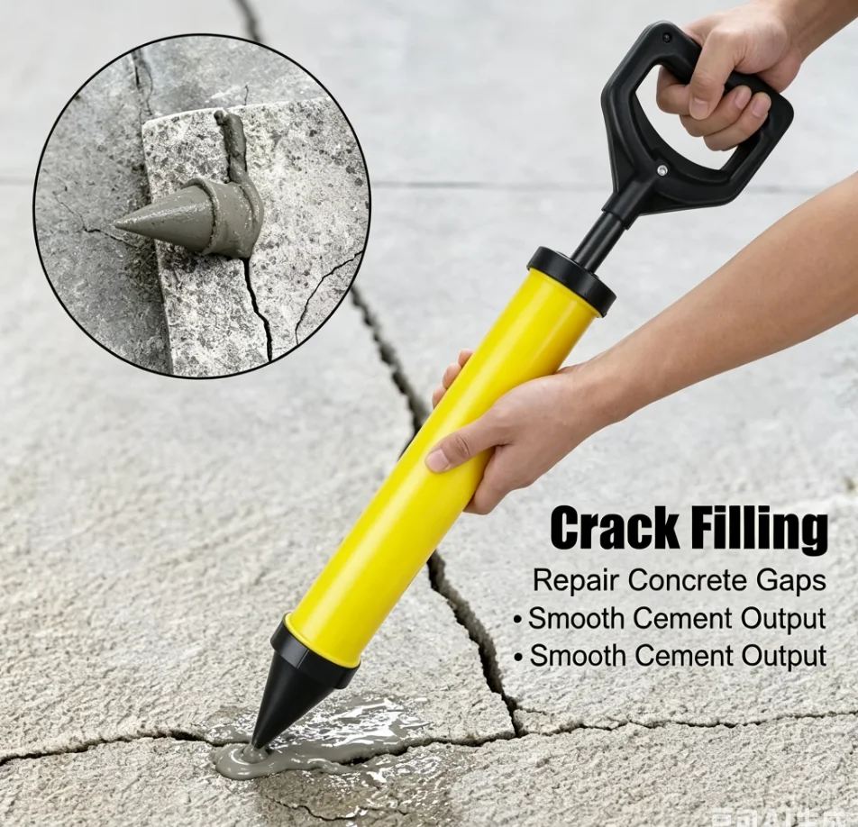 Applicator Grout Filling Tools Caulking Gun Cement Lime Pump With 4 Nozzles Hand Tools Grouting Gun Grouting Mortar Sprayer