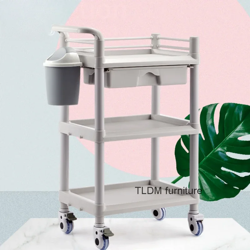 

Tattoo Cosmetic Salon Trolley Medical Organizer Manicure Tool Salon Trolley Service Makeup Carrello Attrezzi Salon Furniture HD